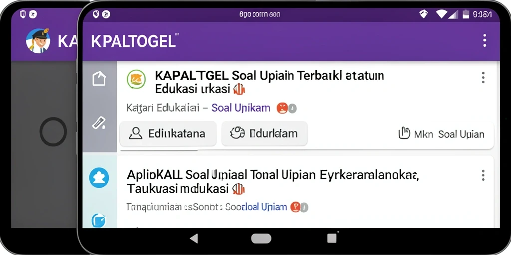 Antarmuka KAPALTOGEL yang intuitif untuk soal ujian